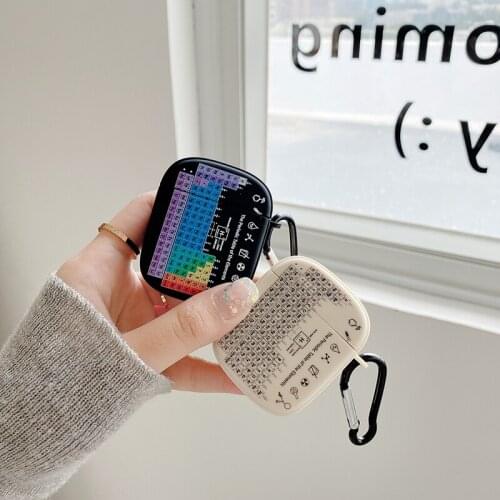 Funny Chemistry Earphone Case For Apple AirPods 1 2 Soft Bluetooth Headphone Cover For AirPods Pro 3 Periodic Table of Elements