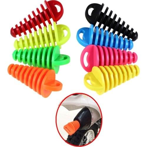 1pcs Motorcycle Exhaust Pipe Motocross Tailpipe PVC Air-bleeder Plug Exhaust Silencer Muffler Wash Plug Pipe Protector