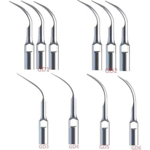 10* Dental Scaler Handpiece Tips Puntas para de Ultrasonidos DTE Satelec GD1-GD6