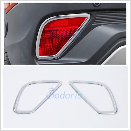 Accessories For Mitsubishi Eclipse Cross 2018 2019 2020 Rear Fog Light Lamp Cover Trim Foglight Bumper Garnish Molding Ring