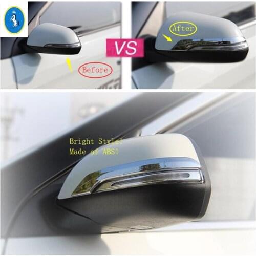 Yimaautotrims Auto Accessory Outside Door Rearview Mirror Decoration Strip Cover Trim Fit For Hyundai Creta IX25 2015 2016 2017