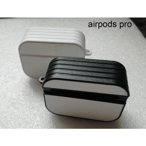 For airpods Pro Sublimation heat press PC case + blank can printable aluminium plate + double side Tape 10 pieces/lot