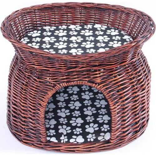 Pet house cat house dog house small dog Teddy VIP removable and washable spring summer summer large house rattan willow