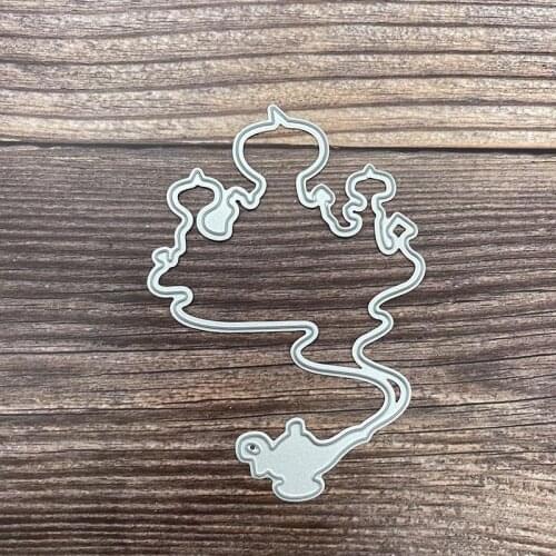 Metal Cutting Dies Teapot Castle Scrapbooking Paper Craft Punch Knife Embossing Art Cutter die