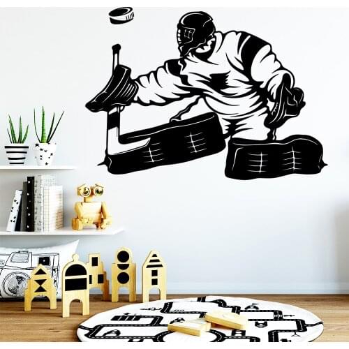 Cute Hockey Vinyl Wallpaper Roll Furniture Decorative Living Room Children Room Home Party Decor Wallpaper