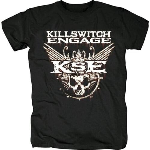 Mens TShirt Short Sleeve Shirt Killswitch Engage Rock Tee Women Hiphop Shirts(7)