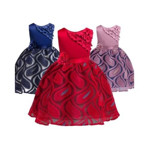 4-9 years old girl new dress Halloween performance clothes cute girl baby candy color stitching lace dress