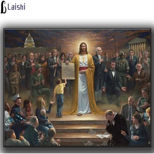 Full Square Round Diamond Embroidery Mosaic Jesus Come to Earth christmas gift Diamond Painting Religious figure Home Decor Gift