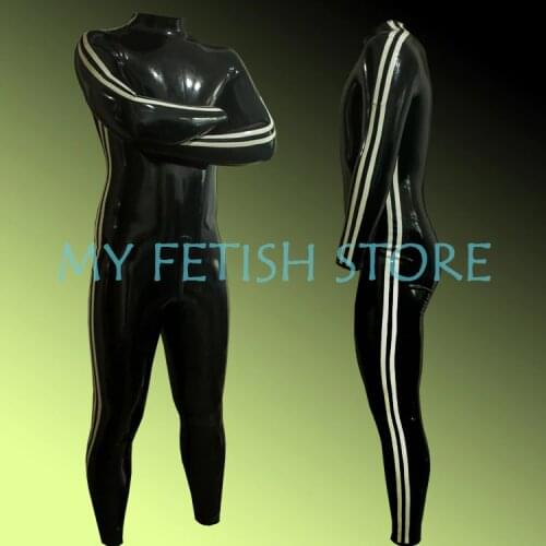 RD814)Luxury Custom Top quality 100% natural latex full body rubber Second skin zentai catsuit fetish wear