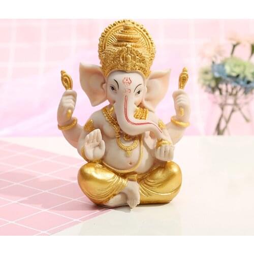 Ganesha Statue Home Decoration,Elephant God Statues in Antique Finish