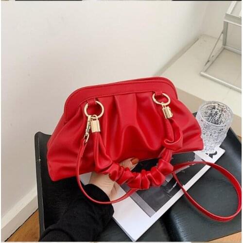 Vintage Dumpling Handbag Luxury Brand Women Bag Leather Small Hand Bag Mini Clutch Purses Top Handle Women Crossbody Bags French