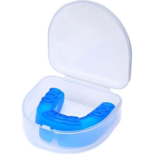 Traning MMA with Box Mouthguard Outdoor Blue Silicone Adult Taekwondo Teeth Guard Sports Tooth Cover Boxing Protection