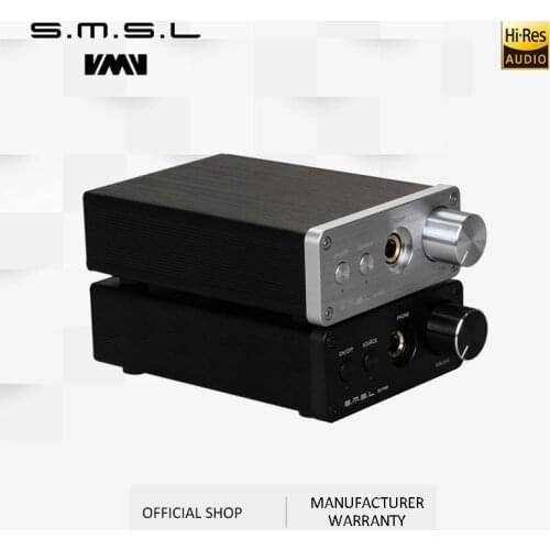 SMSL SD793-II Headphone Amplifier PCM1793 DIR9001 DAC Digital Audio Decoder Amplifier Optical Coaxial Input Black Silver