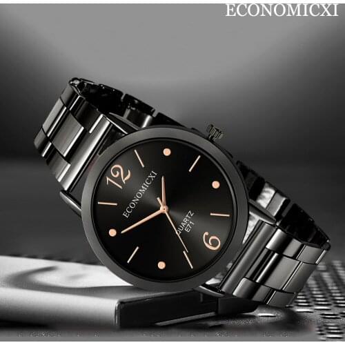 Waterproof Clock Relogio Masculino Watch Men Steel Belt Analog Sport Quartz Wrist Watch Luxury Sports Mens Watch Montre Femme Q