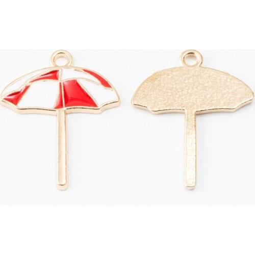 YEPENGFEI 20 PCS umbrella Charms Alloy jewelry Pendants for Jewelry Making DIY Handmade Craft Accessories js2149