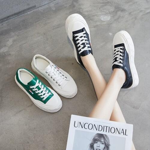 2021 Womens Shoes Platform Vulcanize Genuine Leather Cowhide Spring Woman Casual Lady Flats Running Sneakers Zapatos De Mujer