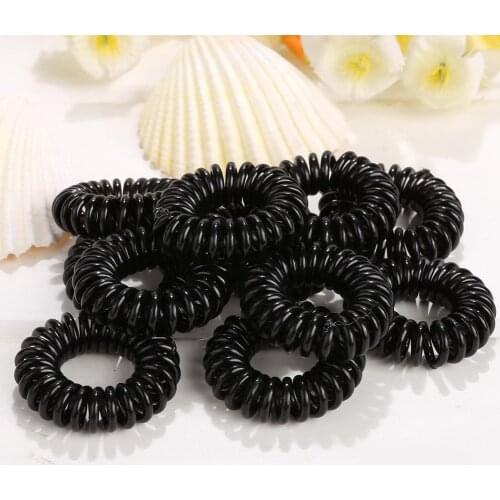 10PCS/Lot New Small Telephone Line Hair Ropes Girls Colorful Elastic Hair Bands Kid Ponytail Holder Tie Gum Hair Accessories