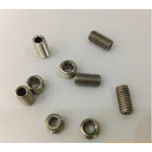 2pcs M14 M16 stainless steel Allen grup pass hole screw hex socket hollow lamp threading bolt 6mm-8mm aperture 12mm-20mm long