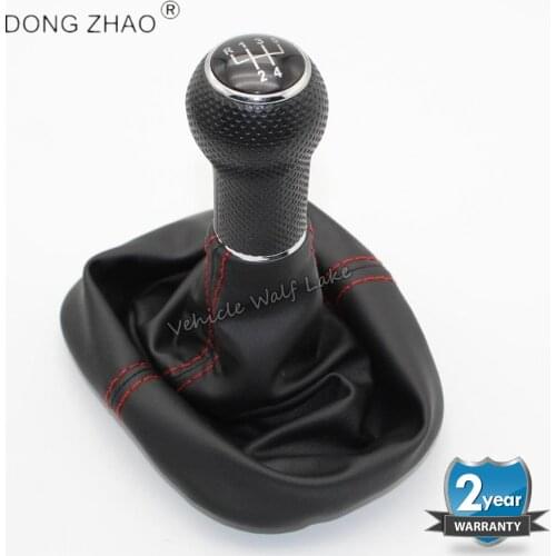 23mm For VW Golf 4 A4 MK4 GTI 1998 1999 2000 2001 2002 2003 2004 2005 2006 Car 5 Speed Gear Stick Shift Knob With Leather Boot