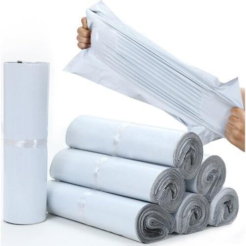 50pcs/Lots White Courier Bag Express Envelope Storage Bags Mail Mailing Bags Self Adhesive Seal Plastic Packaging Pouch