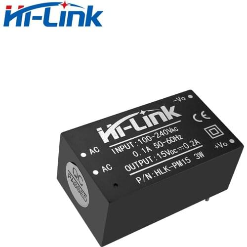 Free Shipping 20pcs/Lot Hilink pm15 220V to 15V 3W Isolated Power Supply Module AC-DC