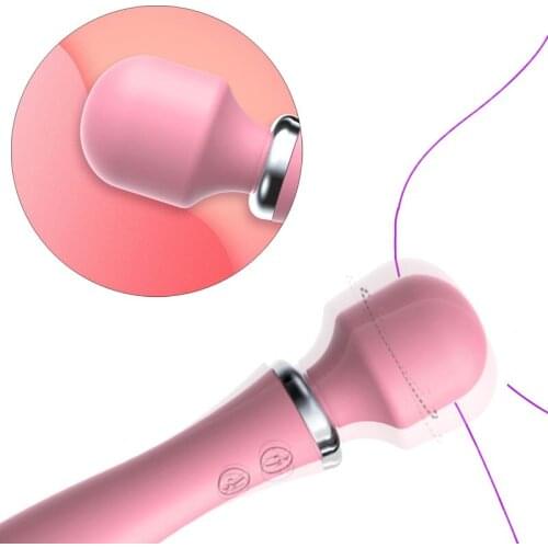 Dildos AV Vibrators Magic Wand For Women Clitoris Stimulator USB Rechargeable Massager Vibrator Sex Toys For Muscle Adult Games