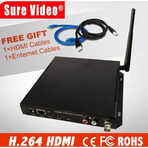 HD MPEG-4 AVC H.264 hdmi+CVBS wifi encoder iptv independent for Live Streaming to Youtube Wowza Facebook Ustream