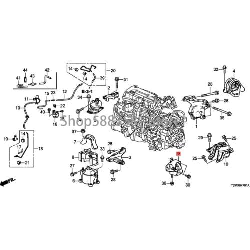 Car Engine bracket glue Upper torsion bar Torque converter hon daa cco rd upper connecting rod Gearbox bracket glue