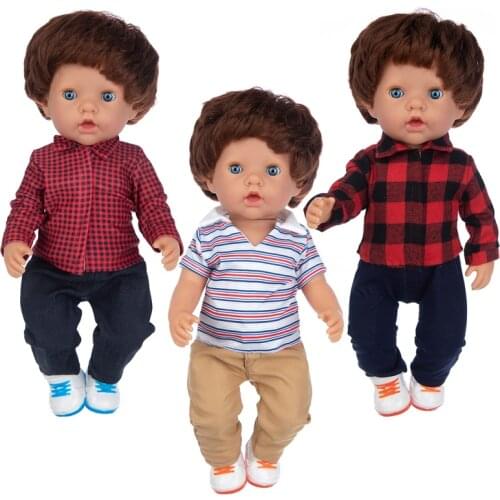 Skirt Suit Baby Dolls Pop Reborn Silicone Boy 48cm Born Poupee Boneca Baby Soft Toy Girl Todder Gift