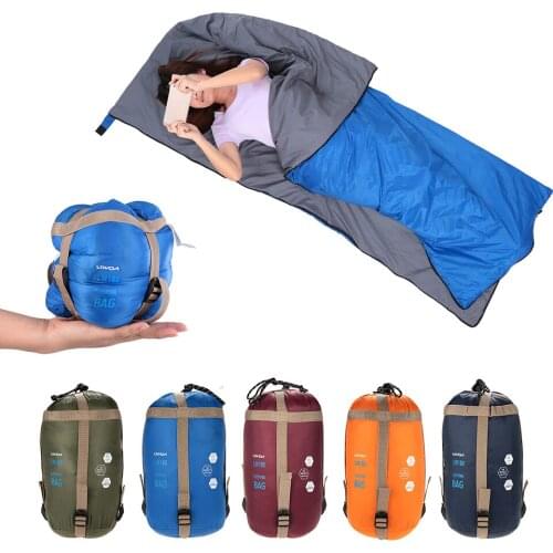 Lixada190 * 75cm Outdoor Envelope Sleeping Bag Camping Travel Hiking Multifunction Ultra-light 680g