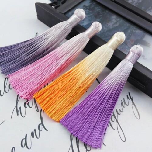 Small tapered tassels DIY handicraft material bookmark fittings for Gufeng key car hanging fan Pendant