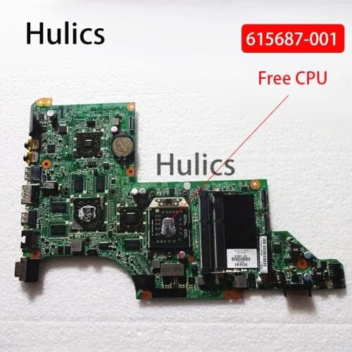 Hulics Original For HP DV7 DV7-4000 615687-001 Laptop Motherboard Main board DDR3 100% Tested
