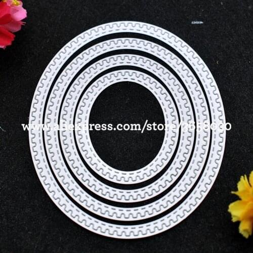 Oval Stackables Metal Die cutting Dies For DIY Scrapbooking Photo Album Decorative Embossing 8072632