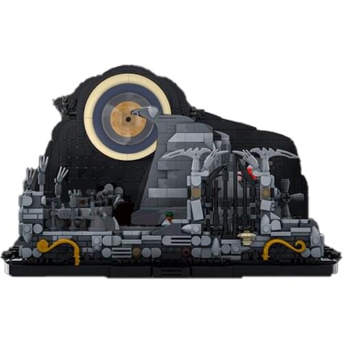 MOC Halloween Horror Character Change Spiral Hill Scene Pumpkin Frightening Building Block Model Force of Brick Childrens Toy