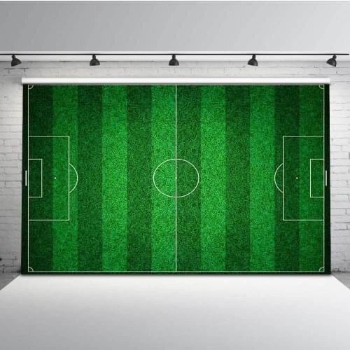 Mehofoto Green Grass Backdrop for Photography Football Field Photo Background for Photographers Studio MW-130