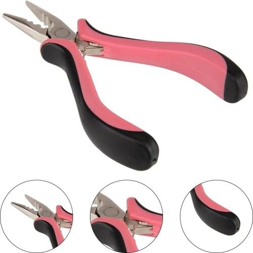 Hair Extensions 3 Holes Pliers 5" for Nano Rings Micro Beads Open Tool For Hair Extensions Linkies Microrings Apply Removed