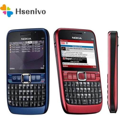 Original phone E63 QWERTY Keyboard Mobile Phone Bluetooth Wifi FM nokia E63 Cell Phone Refurbished