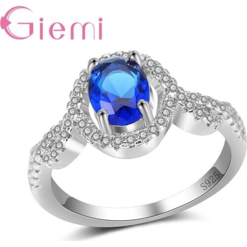New Arrival 2019 Women Pure 925 Silver RealSilver Jewelry Alluring Brilliant Wedding Ring Aneis Delicado Wholesale