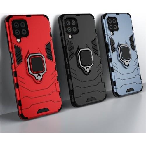 Armor Case for Samsung Galaxy M32 SM-M325F M 32 M325 Shockproof Combo Ring Holder Case for Samsung M32 Coque Funda capa