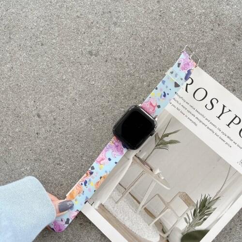 20mm 22mm watercolor IMD strap for Samsung Galaxy Watch 46 42mm Gear S3 Active2 Active1 Huawei strap Amazfit BIP wristband