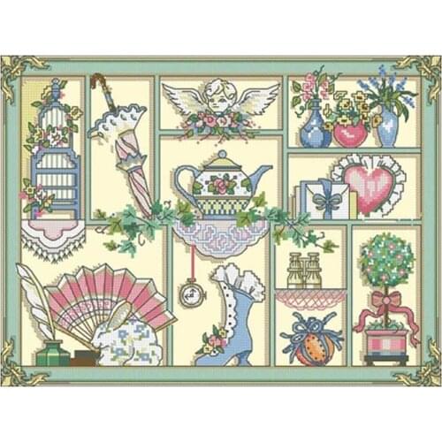 Cargo rack Patterns Counted Cross Stitch 11CT 14CT DIY wholesale Chinese Cross Stitch Kits Embroidery Needlework Sets