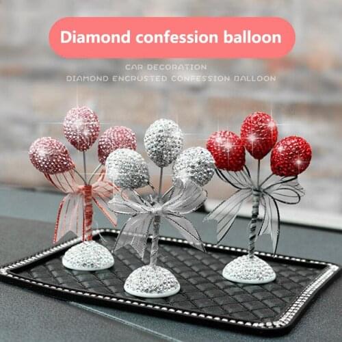 Car decoration creative confession balloon pendulum car diamond-encrusted balloon decoration car decoration with diamond