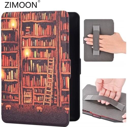 For Kindle Paperwhite 1/2/3 Smart Case with Hand Strap Magnetic Flip Cover for Paperwhite DP75SDI Prior to 2018 Protective Shell