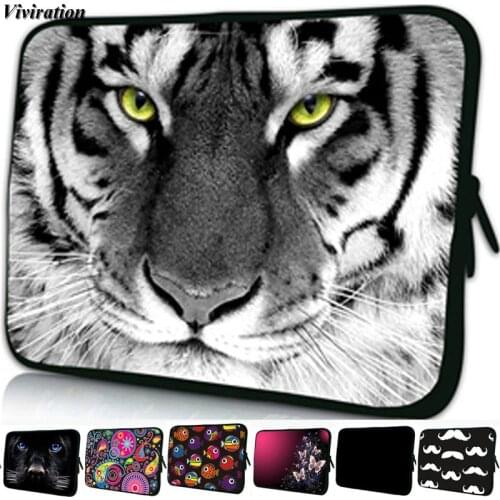 Universal Vogue 9.7/ 10.1/ 10 Inch Tablet Neoprene Sleeve Bag For iPad 10.2 2019 A2197 A2198 A2200 Tiger Prints Boys Zipper Case