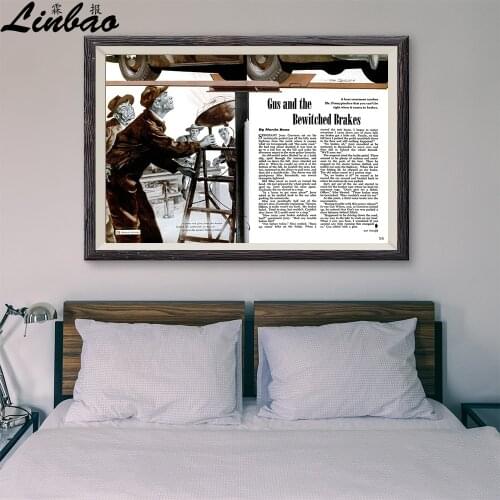 V034 1950 No Brakes!! Vintage Classic Movie Custom Silk Poster Home Deco Wall Art Christmas Gift