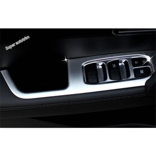 Lapetus Inner Door Armrest Window Lift Button Cover Trim Fit For Hyundai Creta IX25 2015 2016 2017 ABS Accessories Interior