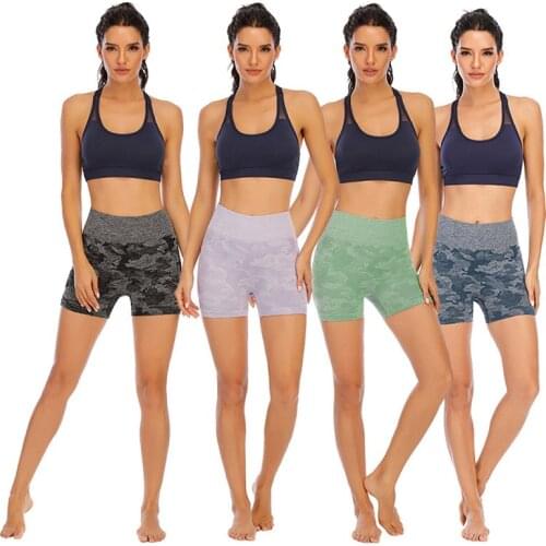 LELINTA Women High Waist Sports Shorts Fitness Running Trousers Gym Elastic Leggings Sports Shorts Summer Running Trouser