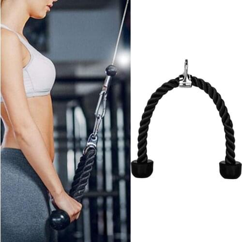 1Pc Fitness Tricep Rope Abdominal Crunches Cable Pull Down Laterals Biceps Muscle Body Building Tool