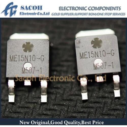 10Pcs ME15N10-G ME15N10 or ME15N06 or ME15N06D4 or ME15N06T TO-252 15A 100V Power MOSFET