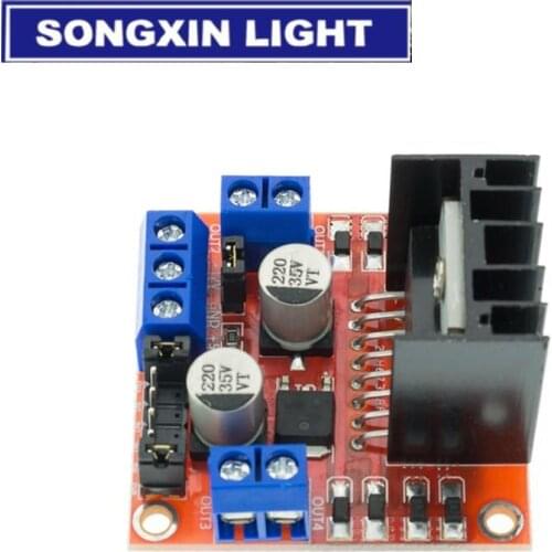 10PCS New Dual H Bridge DC Stepper Motor Drive Controller Board Module L298N for Arduino smart car robot